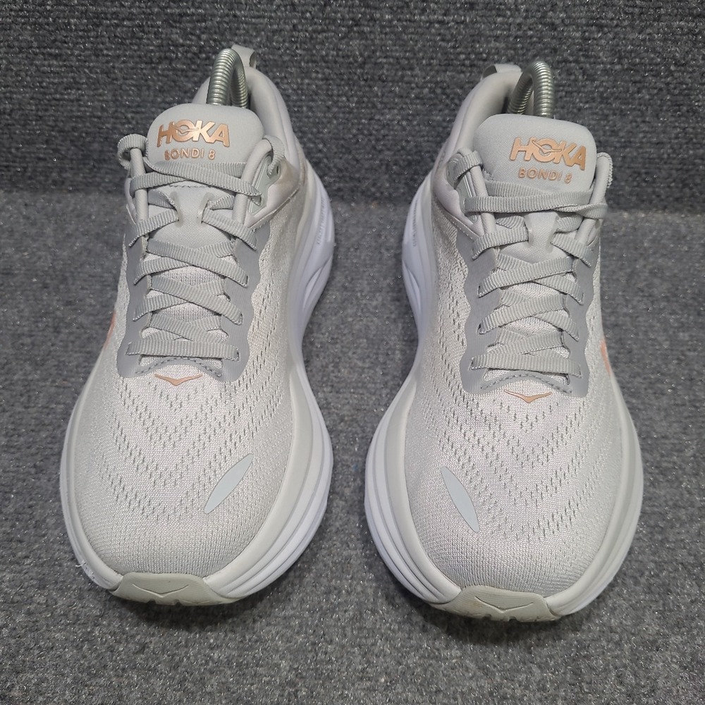 Hoka One One Bondi 8 1127952-HMLR Women's US 8.5 B Running Shoes Gray Sneakers - Picture 4 of 13